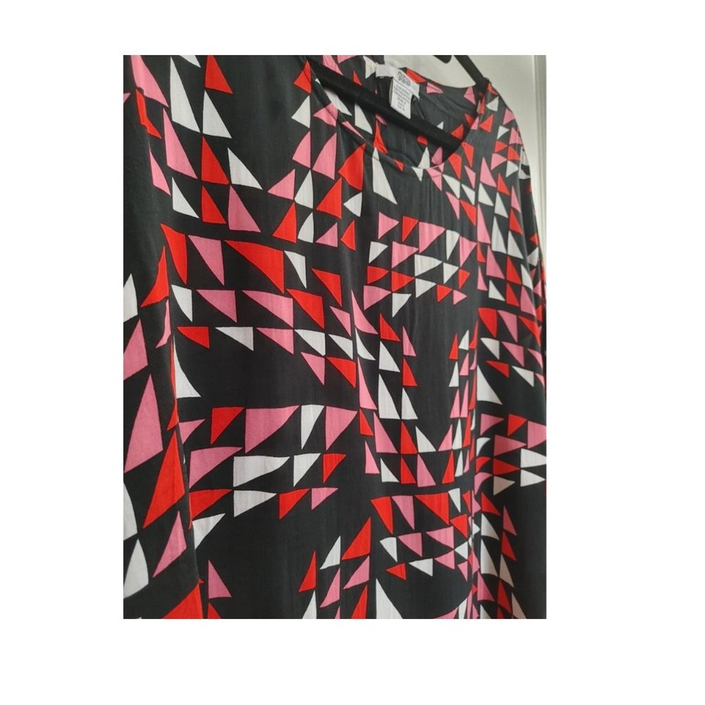 MAMAS&PAPAS LOOSE SHIRT DRESS ABSTRACT PRINT (US 4) - Picture 2 of 5